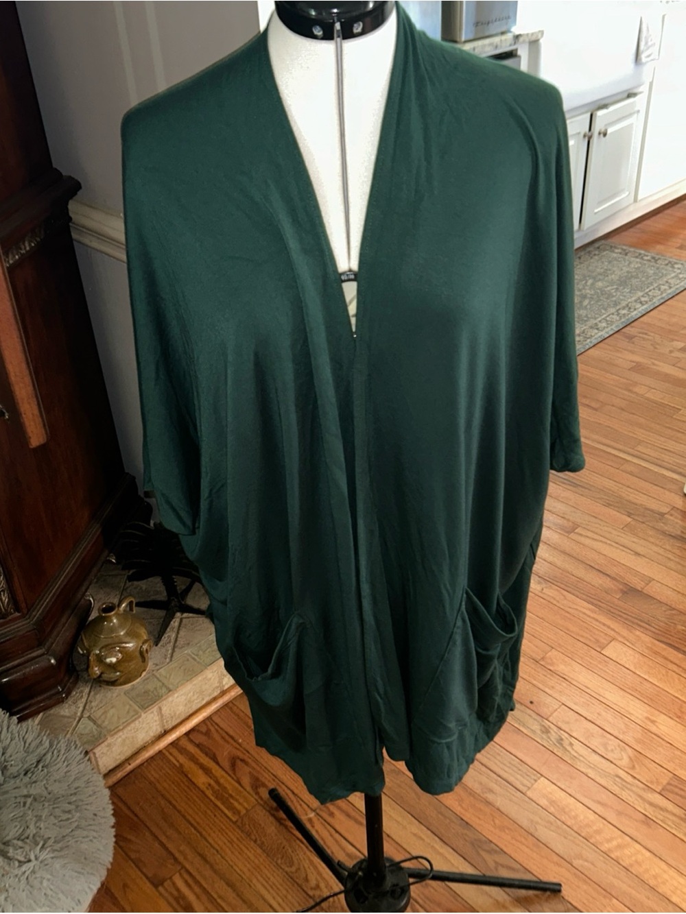 Susan Graver Green Knit Cardigan